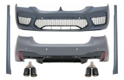 Karosserisett egnet for BMW 5-serie G30 (2017-opp) M5-design med doble doble eksospotter Carbon Fiber Matt