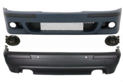 Karosserisett egnet for BMW E39 5-serie (1995-2003) Dobbeltuttak M5 Design Tåkelys Smoke