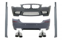 stylingpakke - BMW F10 5 -serie (2011+) Støtfanger /bak Støtfangere Eksoshaler Quad M5 Design med PDC og SRA