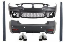 Karosserisett egnet for BMW F30 (2011-2019) EVO II M3 CS Design med eksospotter Quad M-Power Black