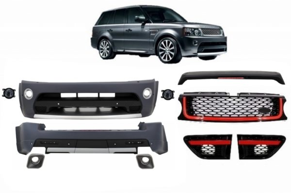 Karosserisett egnet for Land Range Rover Sport L320 Facelift (2009-2013) Autobiography Design Black Red Grille Edition |