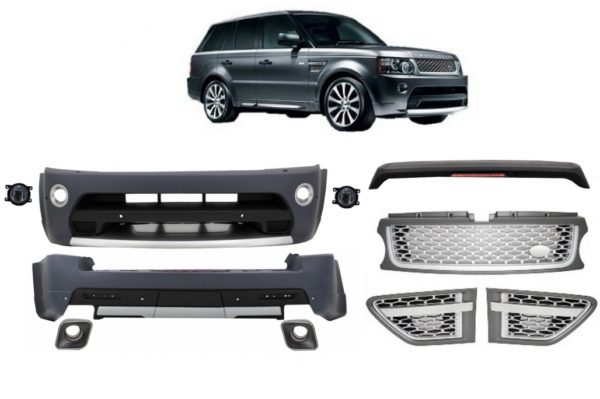 Karosserisett egnet for Land Range Rover Sport L320 Facelift (2009-2013) Autobiography Design Silver Grille Edition |