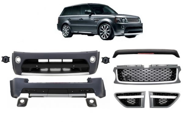 Karosserisett egnet for Land Range Rover Sport L320 Facelift (2009-2013) Autobiography Design Platinum Black Grille Edition |