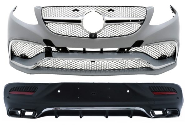 Karosserisett egnet for Mercedes GLE Coupe C292 Sport Line (2015-2019) med svarte lyddemperspisser |