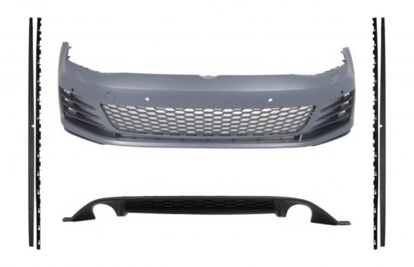 Karosserisett egnet for VW Golf 7 VII (2013-2016) GTI Look sideskjørt med bakre diffuser