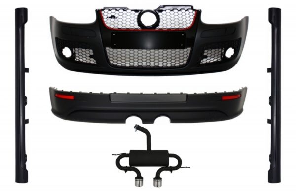 Stylingsett - VW Golf Mk 5 V Golf 5 (2003-2007) GTI R32 Design med sideskjørt og eksosanlegg |