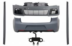 Karosserisett egnet for VW Golf VI 6 MK6 (2008-2013) R20 Design med sideskjørt og komplett eksosanlegg Catback
