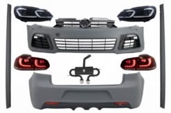 Karosserisett egnet for VW Golf VI 6 MK6 (2008-2013) R20 Design med eksosanlegg Catback