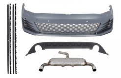 Karosserisett egnet for VW Golf VII 7 2013-2016 GTI Design med komplett eksosanlegg