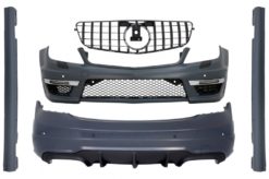 Karosserisett med frontgitter Piano Svart egnet for Mercedes C-Klasse W204 (2007-2014) Facelift C63 GT-R Panamericana Design