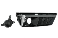 Alternative view of Støtfanger nedre gitter ACC-deksler Sidegitter egnet for Audi A4 B9 Sedan Avant (2016-2018) RS4 Design Silver Edition