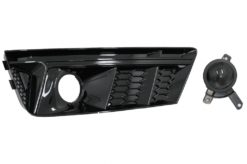 Alternative view of Støtfanger nedre gitter ACC-deksler Sidegitter egnet for Audi A4 B9 Sedan Avant (2016-2018) RS4 Design Black Edition