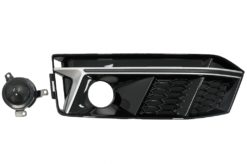 Alternative view of Støtfanger nedre gitter ACC-deksler Sidegitter egnet for Audi A4 B9 S-Line Sedan Avant (2016-2018) RS4 Design Silver Edition