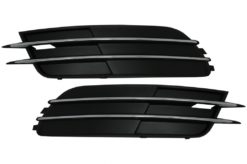 Støtfanger Nedre Grilldeksler Sidegitter egnet for Audi A6 C7 4G (2012-2015) Uten ACC