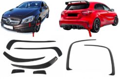 Støtfanger Splittere Finner Bryn Aero passende for Mercedes W176 A-Klasse (2012-08/2015) A45 Design