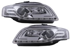 C LED-rørlys Hovedlys egnet for Audi A4 B7 (11.2004-03.2008) Krom