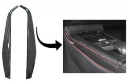 Car Center Console Panel Side dekorativt deksel Passer for Mercedes A-Klasse W177 V177 (2018-Up) Carbon