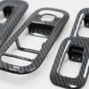 Bilvindusglass løftebryter Knappdekselbeklædning med indre dørdeksel Håndtakskålbeslag egnet for Mercedes A-klasse W177 V177 (2018-Up) LHD Carbon | Bilvindusglass løftebryter Knappdekselbeklædning med indre dørdeksel Håndtakskålbeslag egnet for Mercedes A-klasse W177 V177 (2018-Up) LHD Carbon |