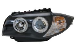 Alternative view of CCFL Angel Eyes Frontlykter egnet for BMW 1-serie E87 E81 E82 E88 (2004-2011) Svart