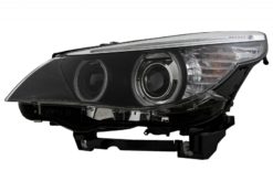 Alternative view of CCFL Angel Eyes frontlykter egnet for BMW 5-serie E60 E61 (2003-2004) Dual Projector LCI Se etter Xenon D2S