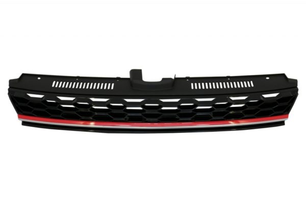 Sentral Merkeløs Grille egnet for VW Golf 7.5 VII Facelift (2017-up) GTI Design Red And Chrome