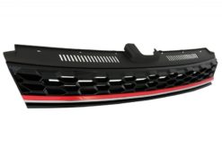 Alternative view of Sentral Merkeløs Grille egnet for VW Golf 7.5 VII Facelift (2017-up) GTI Design Red And Chrome