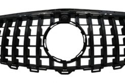 Alternative view of grill, - Mercedes Benz E-Klasse W213 S213 C238 (2016+) GT-R Panamericana Design Sort med 360 Kamera