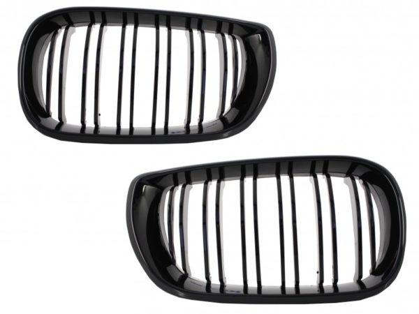 Sentral nyregitter egnet for BMW 3-serie E46 Facelift (10.2001-2005) Double Stripe M Design Piano Black |