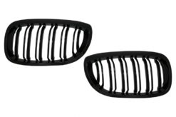 Sentral nyregitter egnet for BMW 3-serie E46 Coupe Cabrio 2-dørs ansiktsløftning (2003-2005) Dobbelstripe M Design Piano Svart