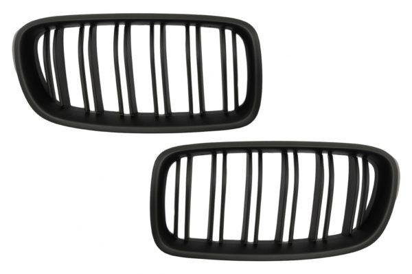 Sentrale nyregitter egnet for BMW 3-serie F30 F31 (2011-2019) Double Stripe M Design matt svart |