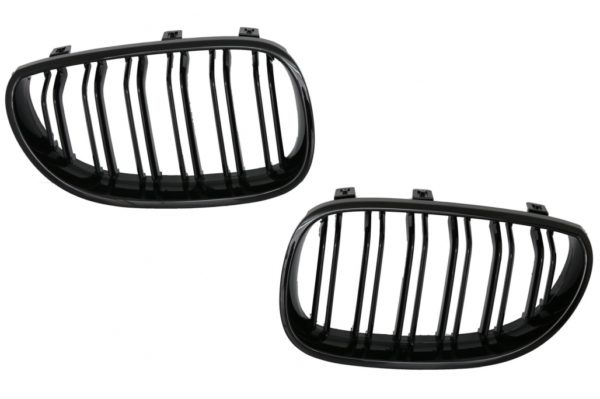 Sentral nyregitter egnet for BMW 5-serie E60 E61 (2003-2009) Double Stripe M Design Piano Black |