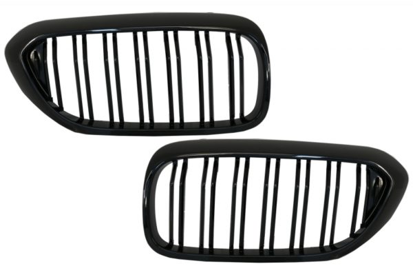 Sentral nyregitter egnet for BMW 5-serie G30 G31 Sedan Touring (2017-up) Double Stripe M Design Piano Black