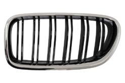 Alternative view of Sentral nyregitter egnet for BMW 5-serie F10 F11 (2010-2017) Kromramme Piano Black Double Stripe