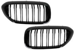 Sentral nyregitter egnet for BMW 5-serie G30 G31 Sedan Touring (2017-2019) Double Stripe Glossy Black