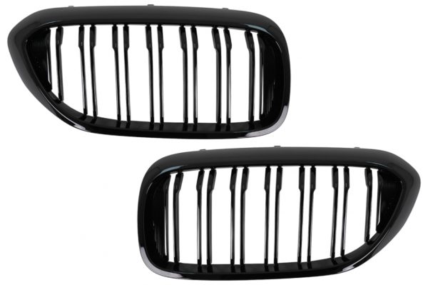 Sentral nyregitter egnet for BMW 5-serie G30 G31 Sedan Touring (2017-2019) Double Stripe Glossy Black |