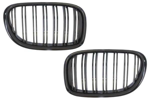 Sentral nyregitter egnet for BMW 7 Series F01 F02 F03 (2008-2015) Double Stripe M Design Piano Black |