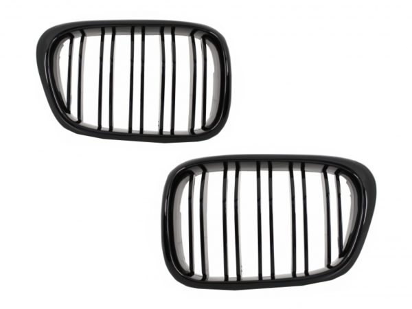 Sentrale nyregitter egnet for BMW E39 5-serie (1997-2003) Double Stripe M Design Piano Black