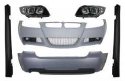 Stylingpakke - BMW 3-serie E90 (2005-2008) M-Technik-design med frontlykter Angel Eyes Black