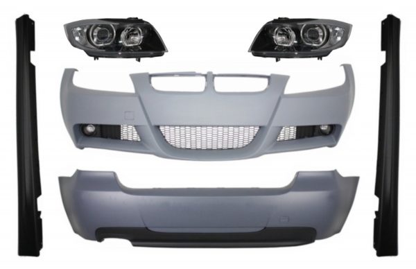 Stylingpakke - BMW 3-serie E90 (2005-2008) M-Technik-design med frontlykter Angel Eyes Black |