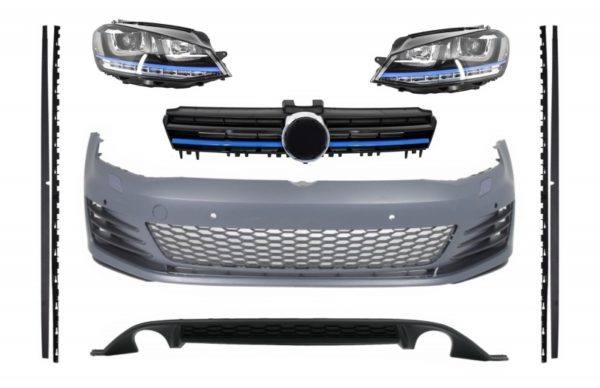 Komplett karosserisett egnet for Volkswagen Golf 7 VII (2013-2017) GTE Design Blue Edition