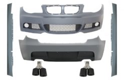Komplett karosserisett med doble eksospotter Carbon egnet for BMW Series 1 E87 Hatchback (2004-2011) M-Technik M Sport Design Uten PDC