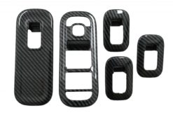 Alternative view of Komplett sett Interiørrammer Dekorativt egnet for Mercedes A W177 V177 (2018-up) med bakre armlensboks Luftuttak Deksel Carbon Film