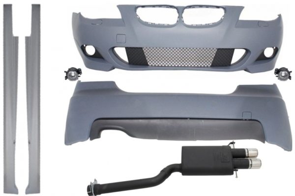 Komplett karosserisett M-Technik uten PDC eksosanlegg Twin Sport egnet for BMW E60 2003-2010