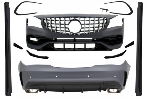 Komplett karosserisett egnet for Mercedes CLA W117 C117 (2013-2018) Facelift CLA45 Design med frontgitter