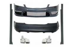 Komplett karosserisett egnet for Mercedes S-klasse W221 (2005-2013) SWB med eksospottespisser S63 S65 Design