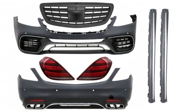 Stylingpakke - Mercedes S-klasse W222 (2013-06.2017) Facelift S63 Design og baklys Full LED med sekvensielle dynamiske svinglys