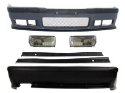 Komplett karosserisett egnet for BMW 3-serie E36 1992-1998 M3 Design med tåkelys Sideskjørt
