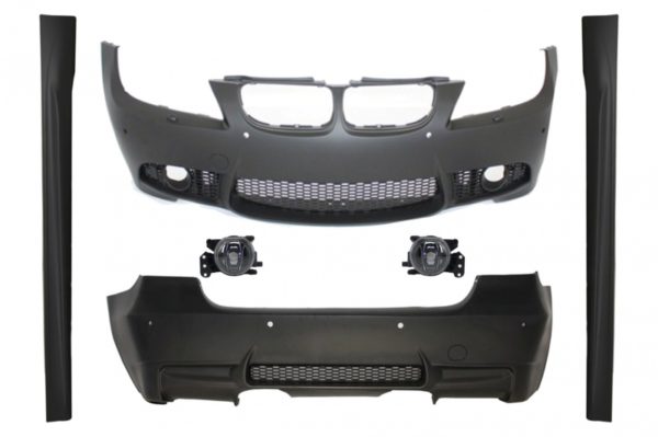 Komplett karosserisett egnet for BMW 3-serie E90 LCI Facelift 2008-2011 M3 Design med PDC-tåkelys |