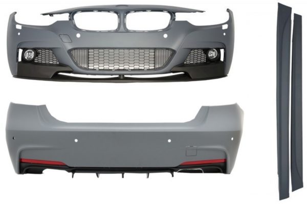 Komplett kroppssett egnet for BMW 3-serie F30 (2011-2019) M-Performance-design med dobbelversjon luftspreder |