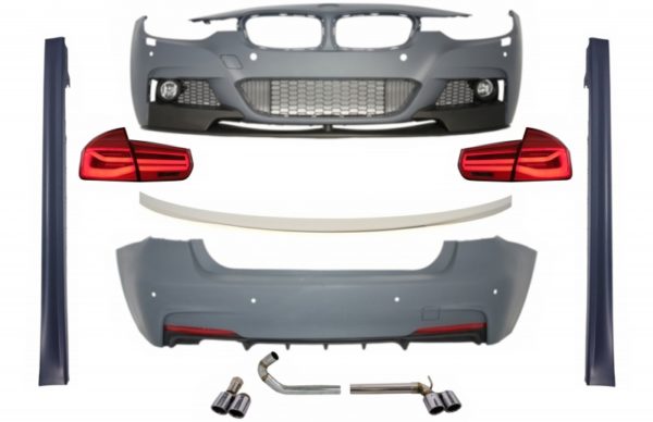 Komplett karosserisett egnet for BMW 3-serie F30 (2011-2019) med LED-baklys Dynamisk sekvensielt svinglys M-Performance Design |